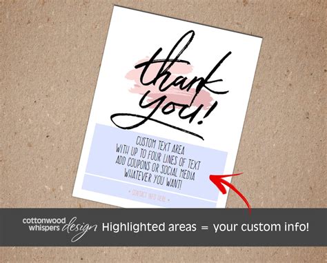 Thank You Editable Pdf Thank You Card For Resellers • Printables By