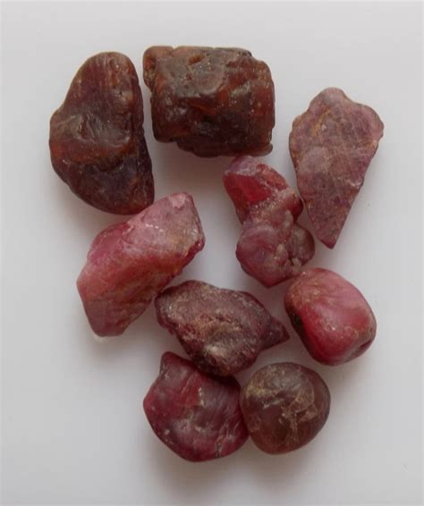 8pc Aa Natural Spinel Raw Rough Red Spinel Gemstone Red Raw Of Etsy