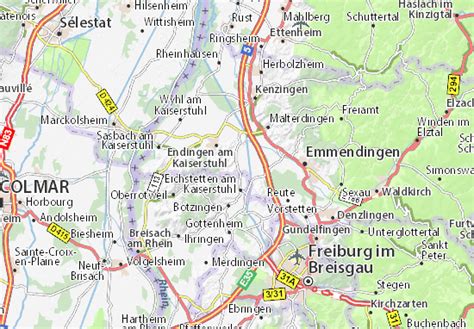 Michelin Landkarte Bahlingen Am Kaiserstuhl Stadtplan Bahlingen Am