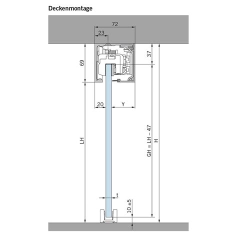 Dorma Muto Premium Xl Schiebet R Komplettset Deckenmontage