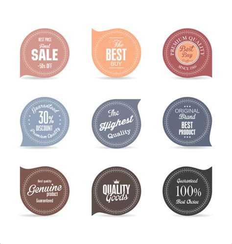 Vector Retro Badges Design Set Vectors Graphic Art Designs In Editable