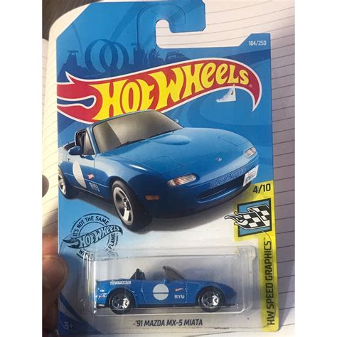 Hot Wheels Mazda Mx Miata Blue Shopee Malaysia