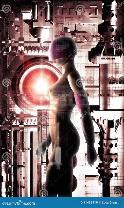 Futuristic Girl Stock Illustration Illustration Of Nude 11438110