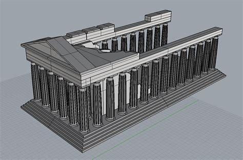 Rhino Modeling Exercise-Parthenon Reconstruction-Elijah Farrell ...