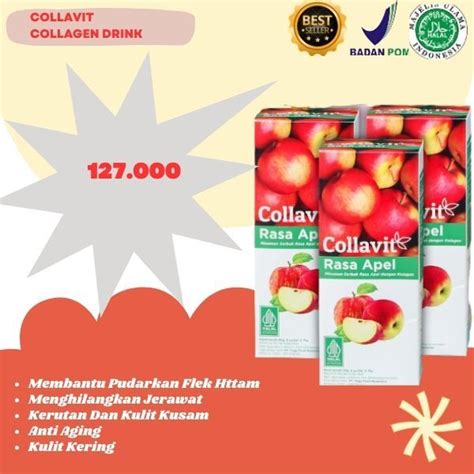 Jual Collavit Box Kecil Collagen Drink With Psyllium Husk And