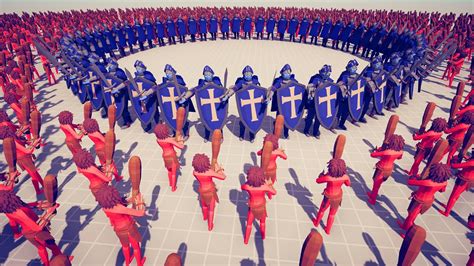 2000x Clubbers Vs 50x Knights Totally Accurate Battle Simulator