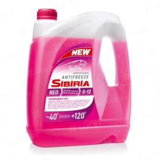 Охлаждающая жидкость Antifreeze SIBIRIA G-12+ red -40, 10кг, Россия ...