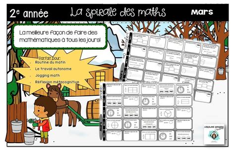 La Spirale Des Maths Mars E Ann E Caroline Gingras Cr Ations