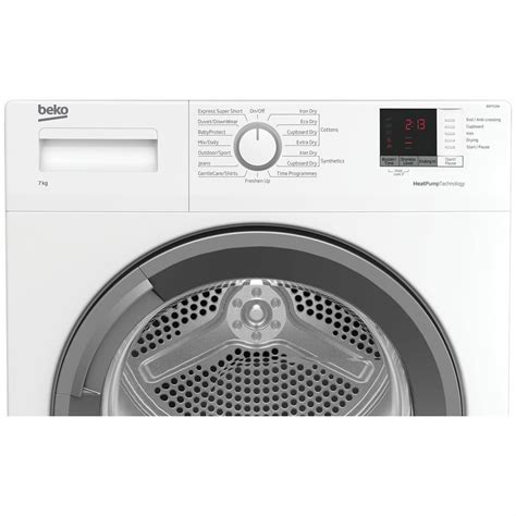 Beko 7kg Heat Pump Dryer Bdp710w Ozappliances