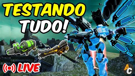 War Robots Brasil LIVE SERAPHTestando Quais Armas Ficam Boa No