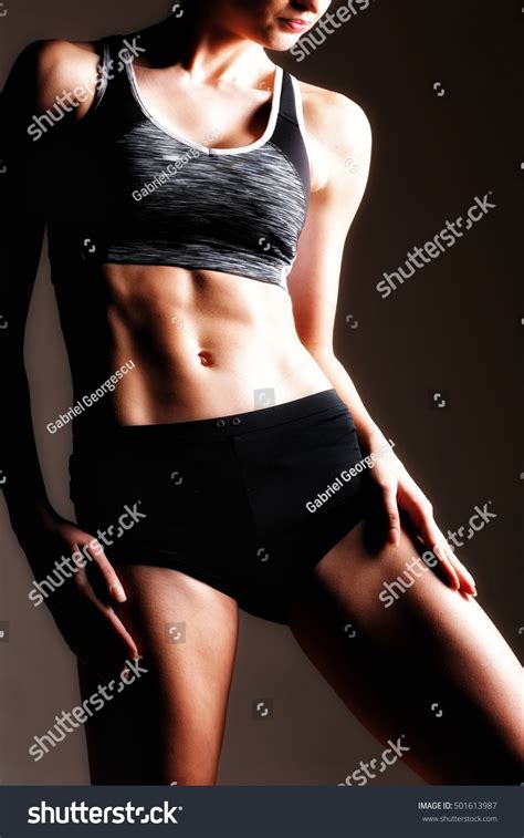 Brunette Sexy Fitness Girl Sport Wear Stock Photo Shutterstock