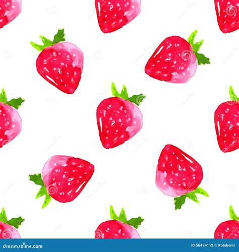 Watercolor Strawberry Illustration | CartoonDealer.com #91667433