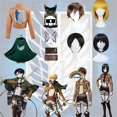 Chaqueta De Ataque A Los Titanes De Shingeki No Kyojin Disfraz De