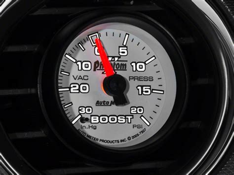 Auto Meter Mustang Phantom Ii Series Inch Boost Vacuum Gauge