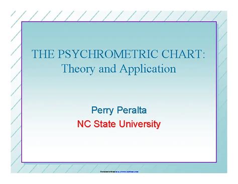 Psychrometric Chart Theory And Application - PDFSimpli