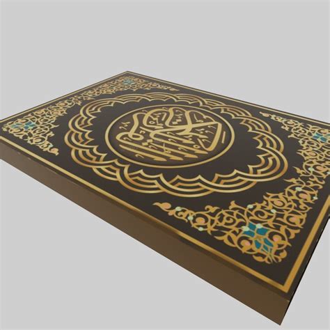 3D Model Quran Book VR AR Low Poly CGTrader