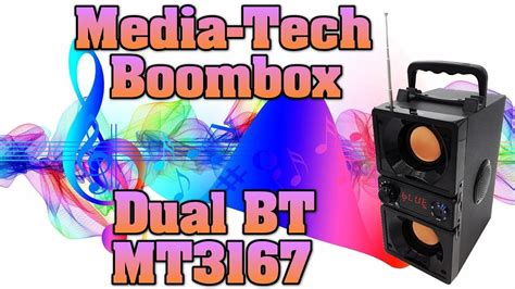 Media Tech Boombox Dual BT MT3167 głośnik z dodatkowym slotem na