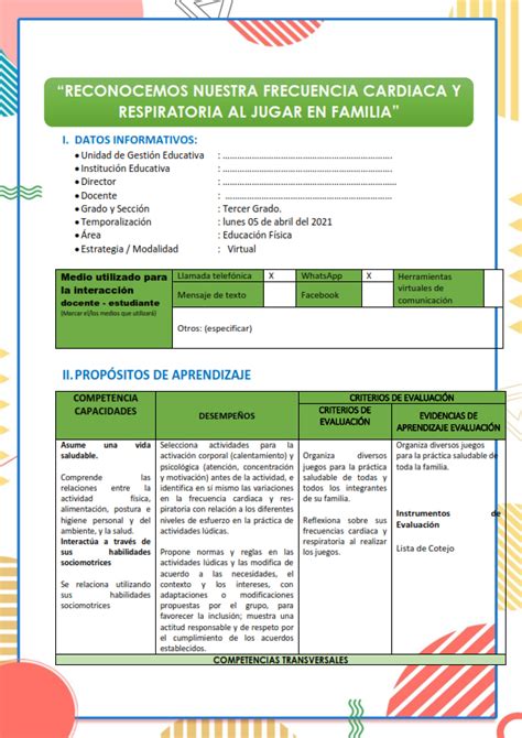 Reconocemos Nuestra Frecuencia Cardiaca Y Respiratoria Actividad De Aprendizaje Educación