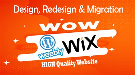 Design Redesign Migrate Wix Weebly And Wordpress Website By