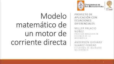 Modelo Matem Tico De Un Motor Dc Youtube