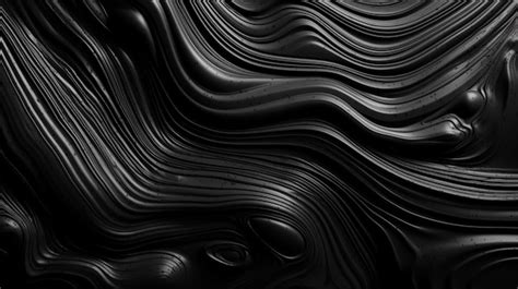 Premium AI Image | Black and white background with a pattern of curves