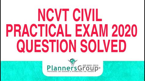 Ncvt Draughtsman Civil Practical Exam Question Solved Youtube