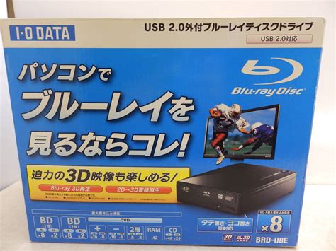 【やや傷や汚れあり】io Data Usb20 外付ブルーレイディスクドライブ Brd U8e 箱傷み 未使用！の落札情報詳細