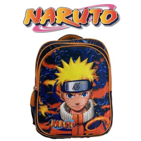 Mochila Infantil Masculina Naruto Uzumaki 3D Escolar Menino Mochila