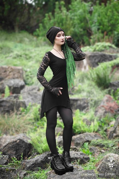 Gothic Lace Dress Witchy Dress Goth Dress Gothic Clothing Pixie