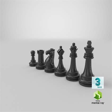 Chess Pieces 3D Model $39 - .fbx .max .c4d .unitypackage .upk .ma .obj ...