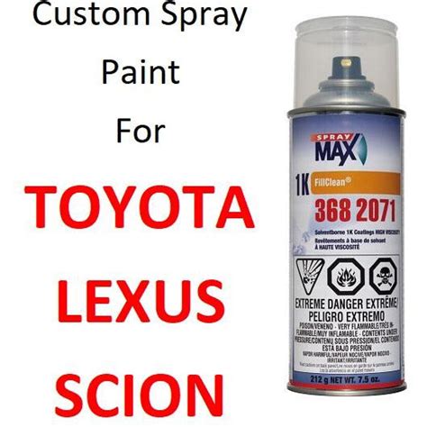 Custom Automotive Touch Up Spray Paint For Toyota Lexus Cars