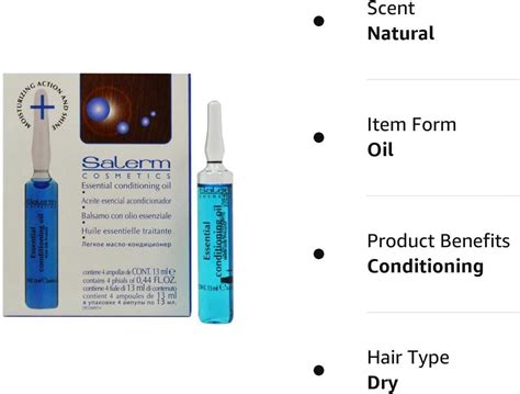 Salerm 21 Essential Conditioning Oil Pack Of 4 Applications