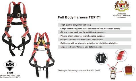 BST Full Body Harness TE5171 Arenax Sdn Bhd