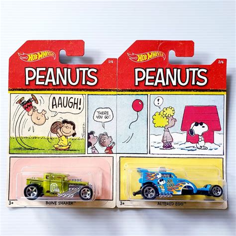 Hot Wheels Peanuts Charlie Brown Bone Shaker Altered Ego Hotwheels Snoopy Hobbies Toys Toys