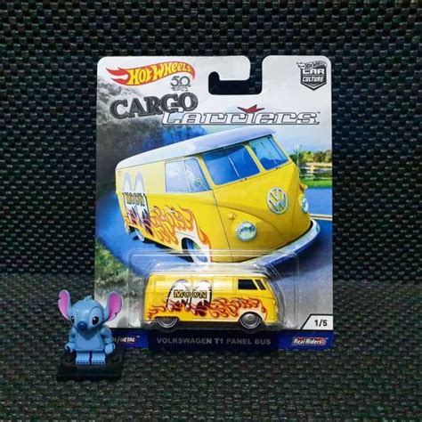 Promo Hot Wheels Volkswagen Vw T Panel Bus Moon Eyes Cargo Carriers Yellow Diskon Di Seller