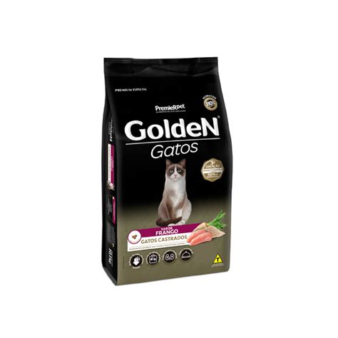 Ração Golden para Gatos Castrados Adultos Frango 3kg Agro Aves