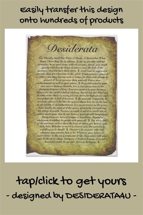 Desiderata Poem Theme