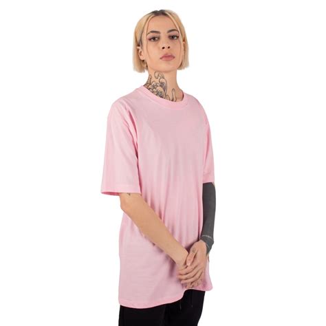 Camiseta Oversized Masculina Básica Lisa Streetwear Algodão Fio 30 1