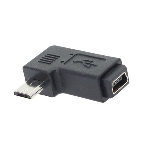 Mini USB Female to Micro USB Male Adapter Black – Alexnld.com