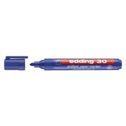 Edding 30 Brilliant paper marker nachfüllbar 1 5 3 mm blau