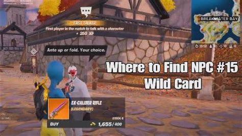 Where To Find Fortnite NPC 15 Wild Card Shattered Slabs OR