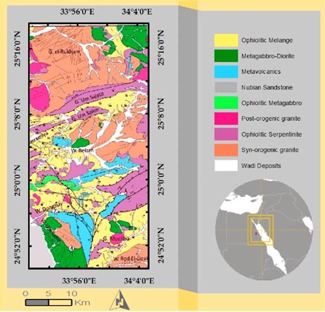 Geological Map Of The Study Area Showing Its Lithological Units After