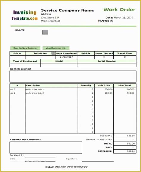 Electrician Invoice Template Free