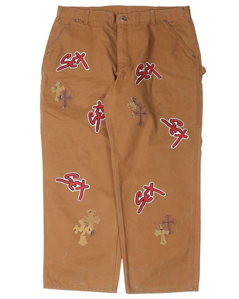 Chrome Hearts Matty Boy Sex Records Carhartt Cross Patch Carpenter Pants