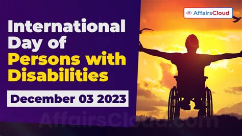 International Day Of Persons With Disabilities December