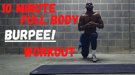 How To Do A 10 Minute Full Body Burpee Workout Follow Along Youtube