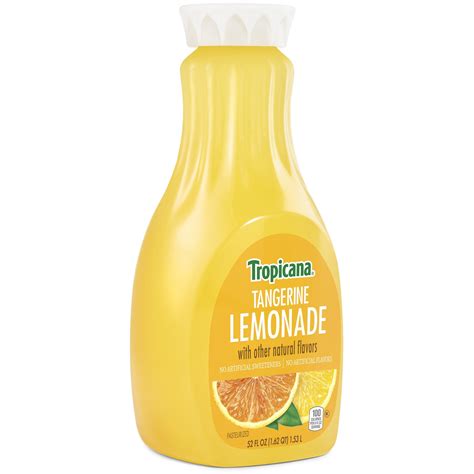 Tropicana Tangerine Tangerine Lemonade Drink 10 52 Fl Oz 52 Fl Oz