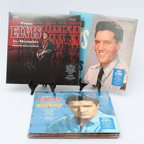 Elvis Presley Lp Skivor Samling St Vrigt Vrigt Auctionet