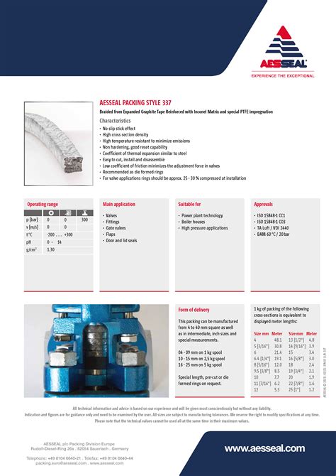 Packing Style Brochure Aesseal