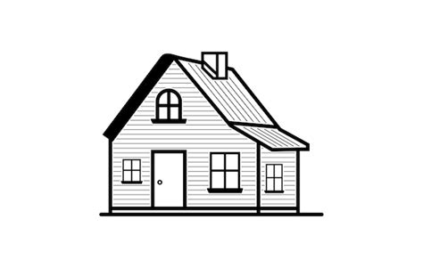 Premium Vector | Home icon line art vector drawing House icon outline ...